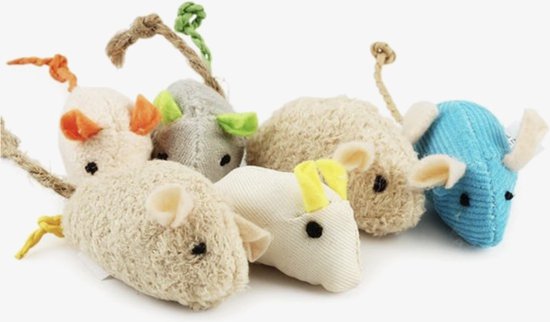 Catnip Mice Set 3pcs