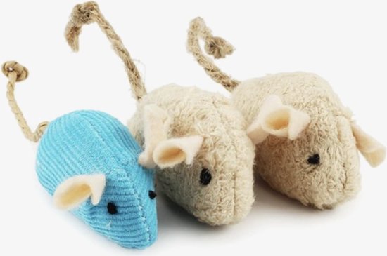 Catnip Mice Set 3pcs